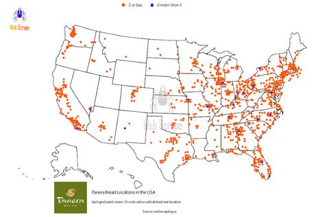 panera locations map